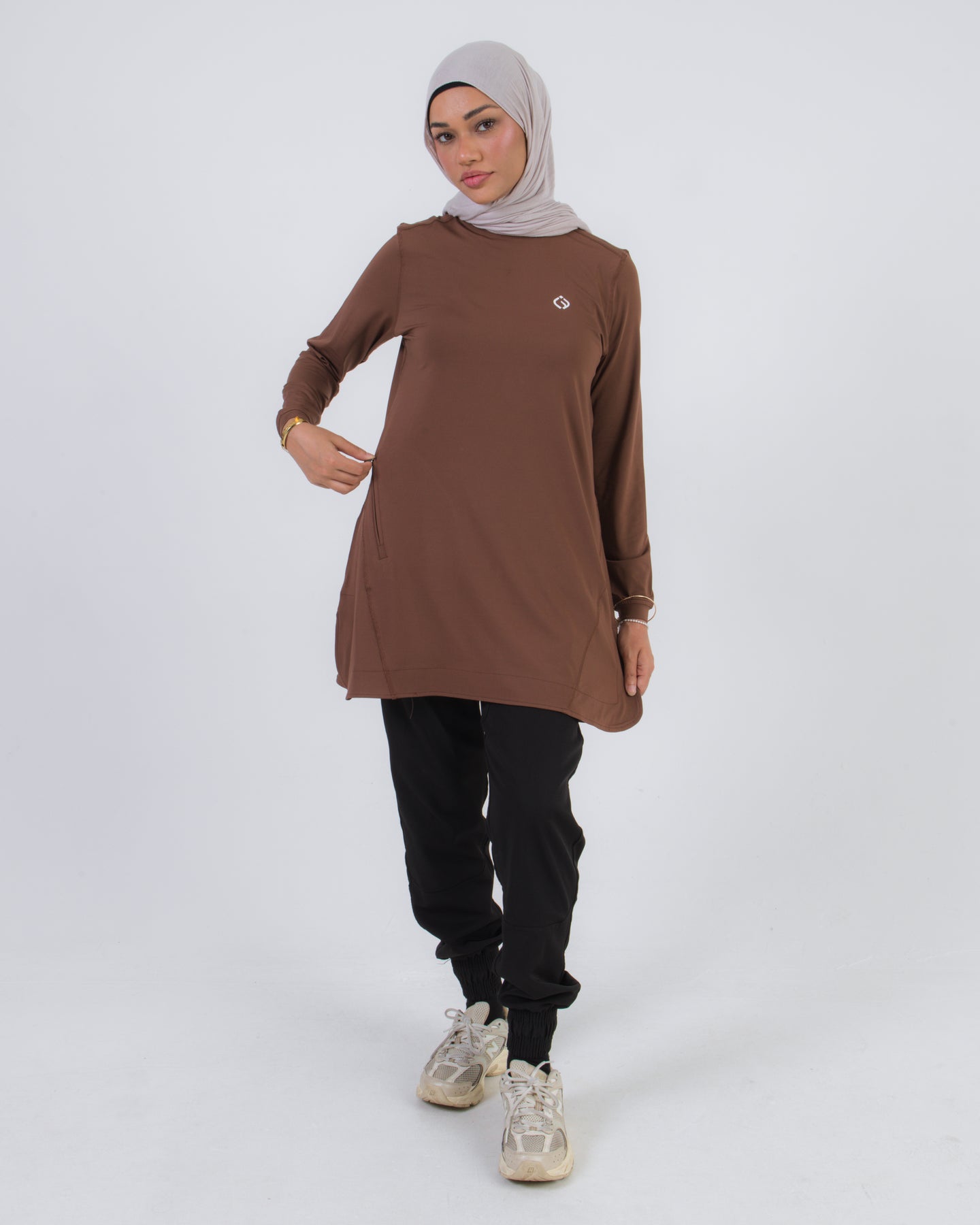 Relaxed Fit Top - Brown