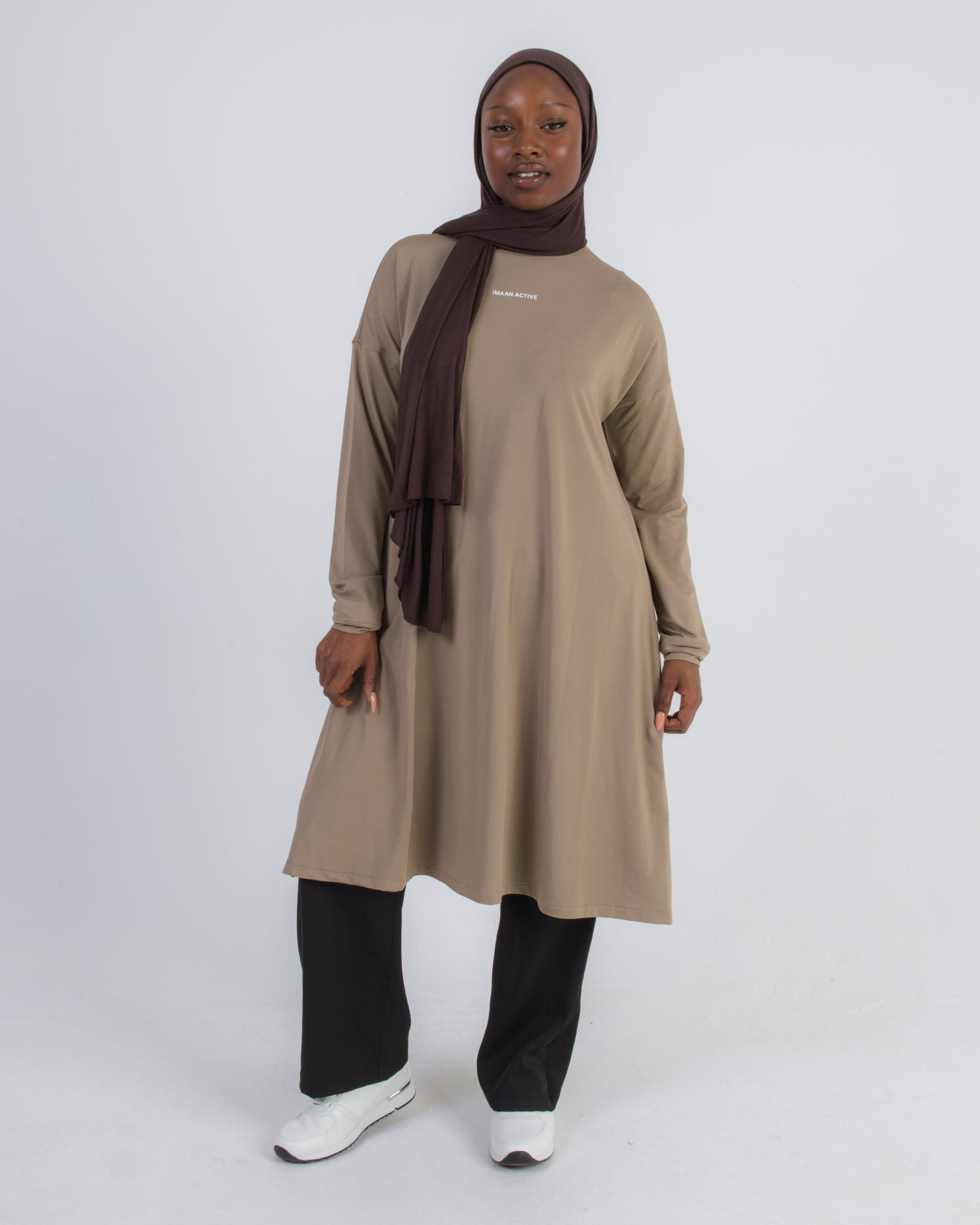 Longline Top - Taupe