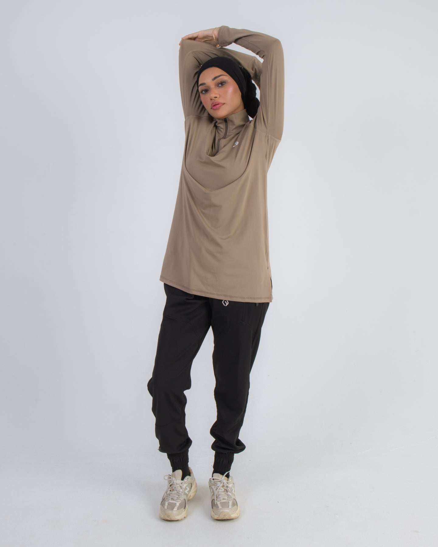 Tailored Fit Top- Taupe