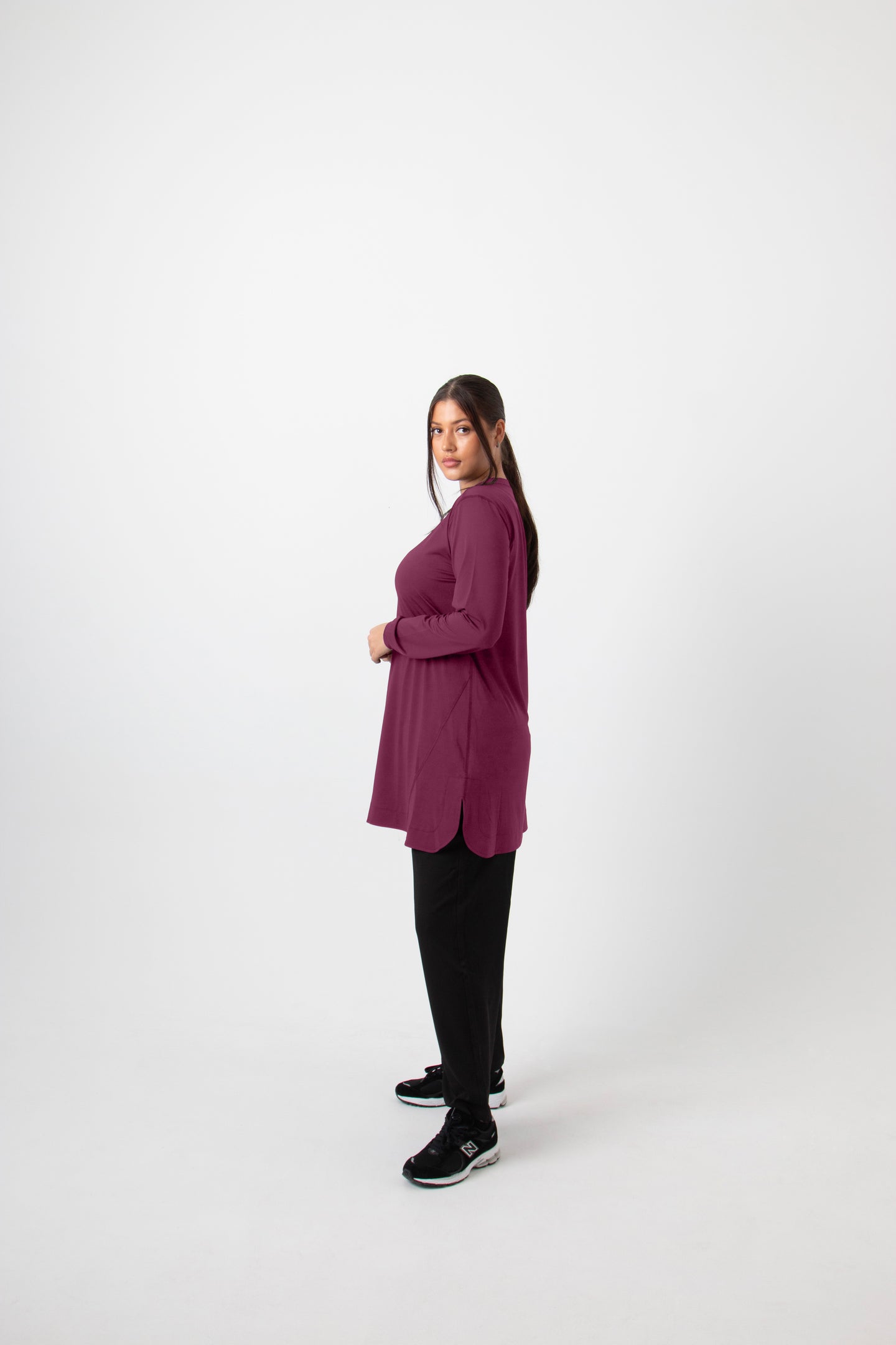 Relaxed Fit Top - Maroon