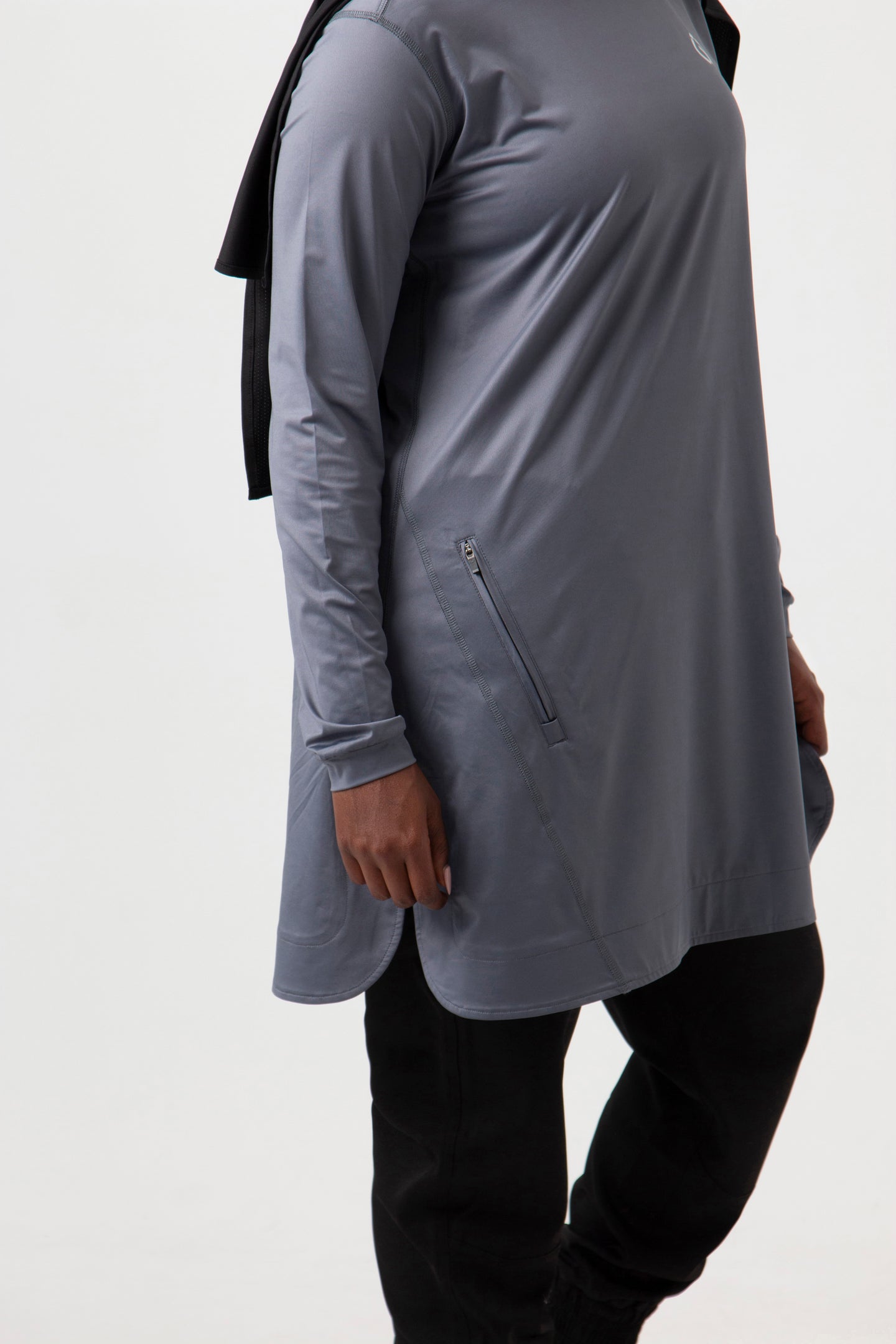 Relaxed Fit Top - Steel Grey